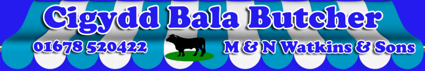 Cigydd Bala Butcher logo